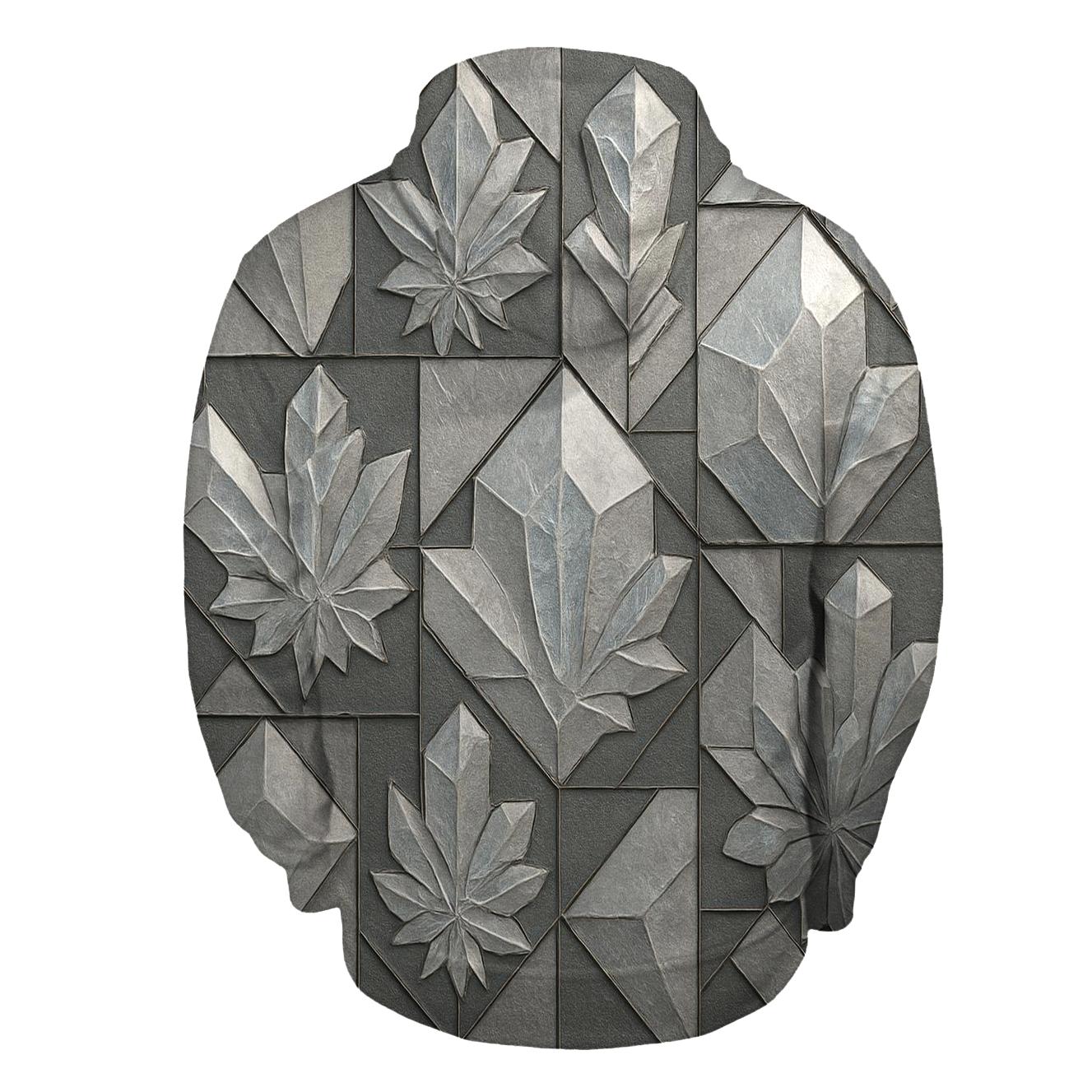 Frosted Crystal Mosaic embroidered hoodies