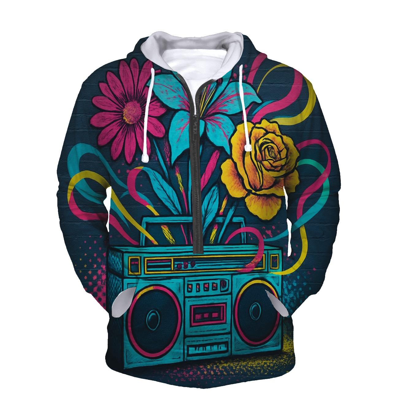 Boombox Bloom premium hoodies