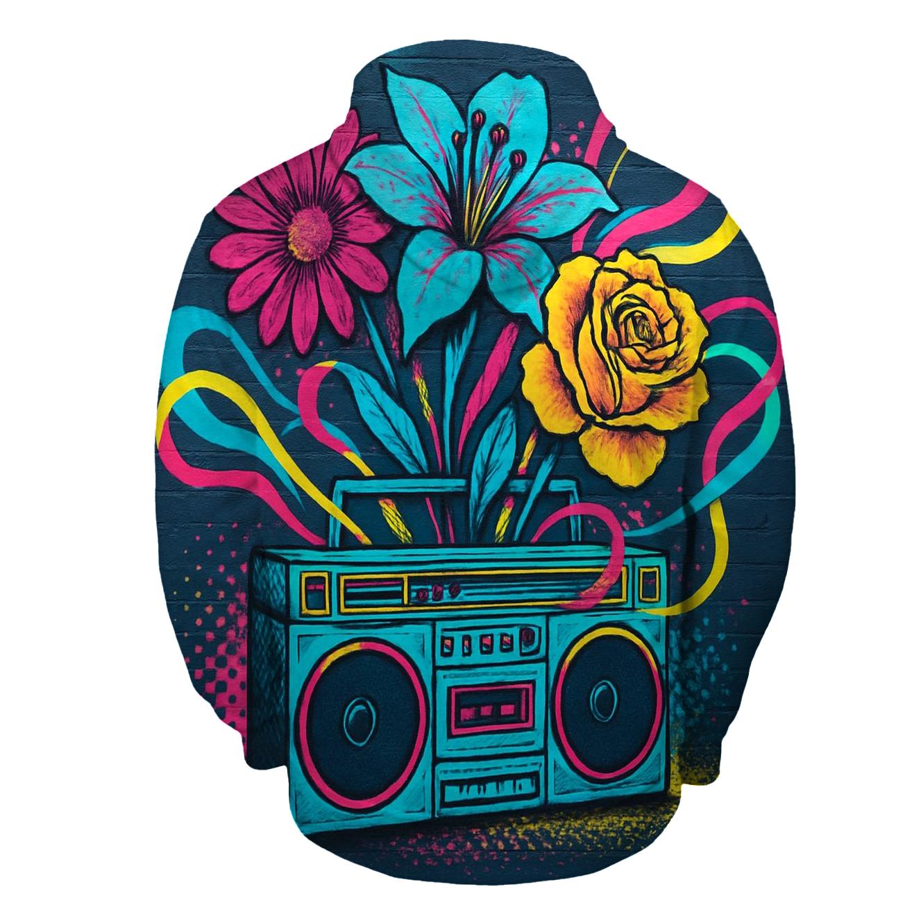 Boombox Bloom premium hoodies