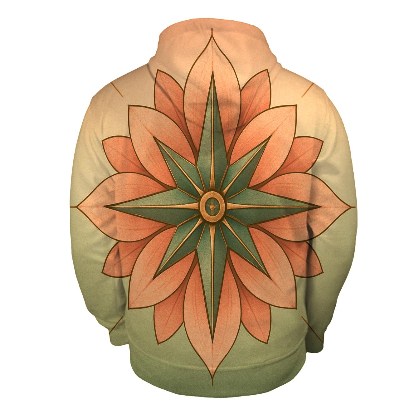 Horizon Compass Bloom designer hoodies