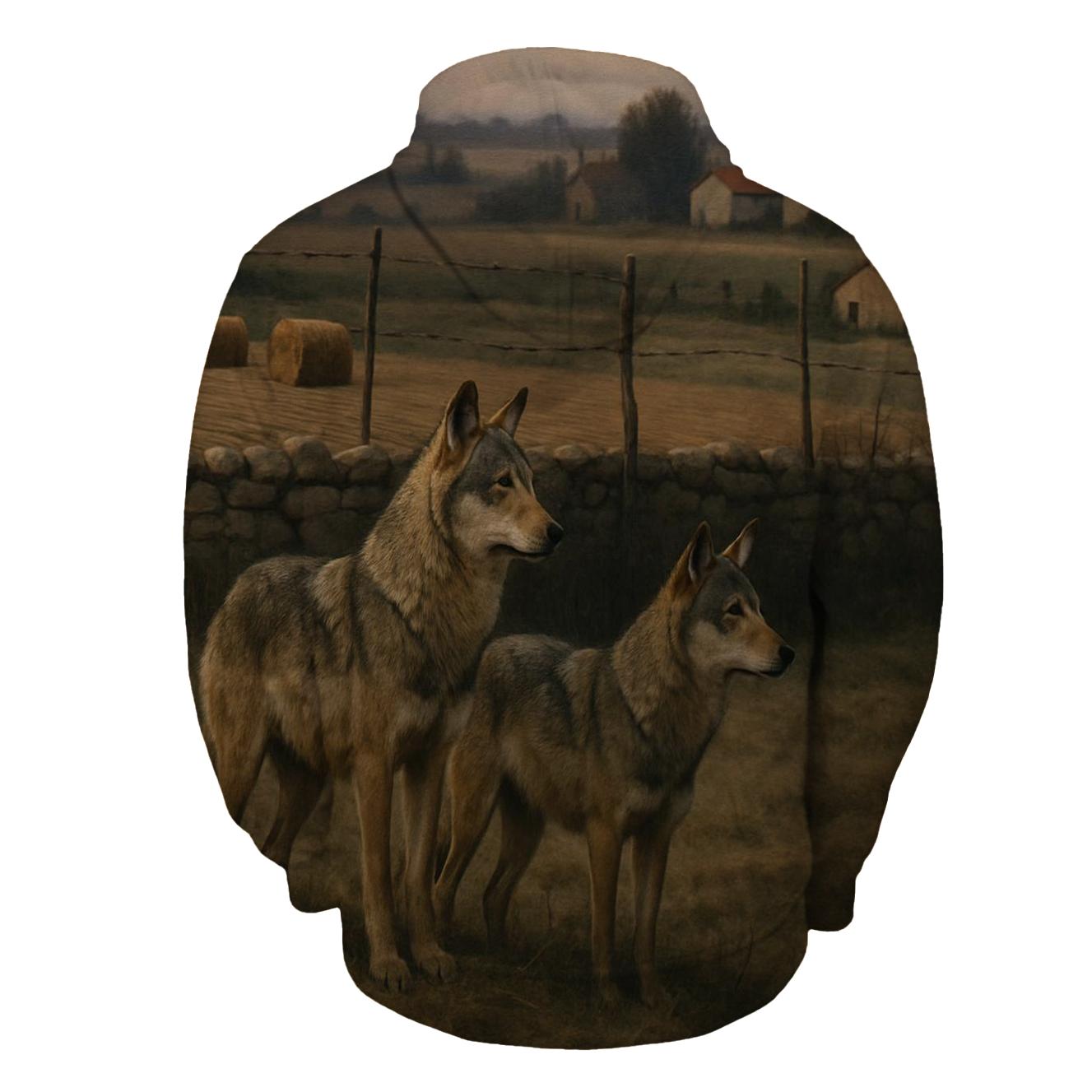 Village Boundary Respect printed hoodies