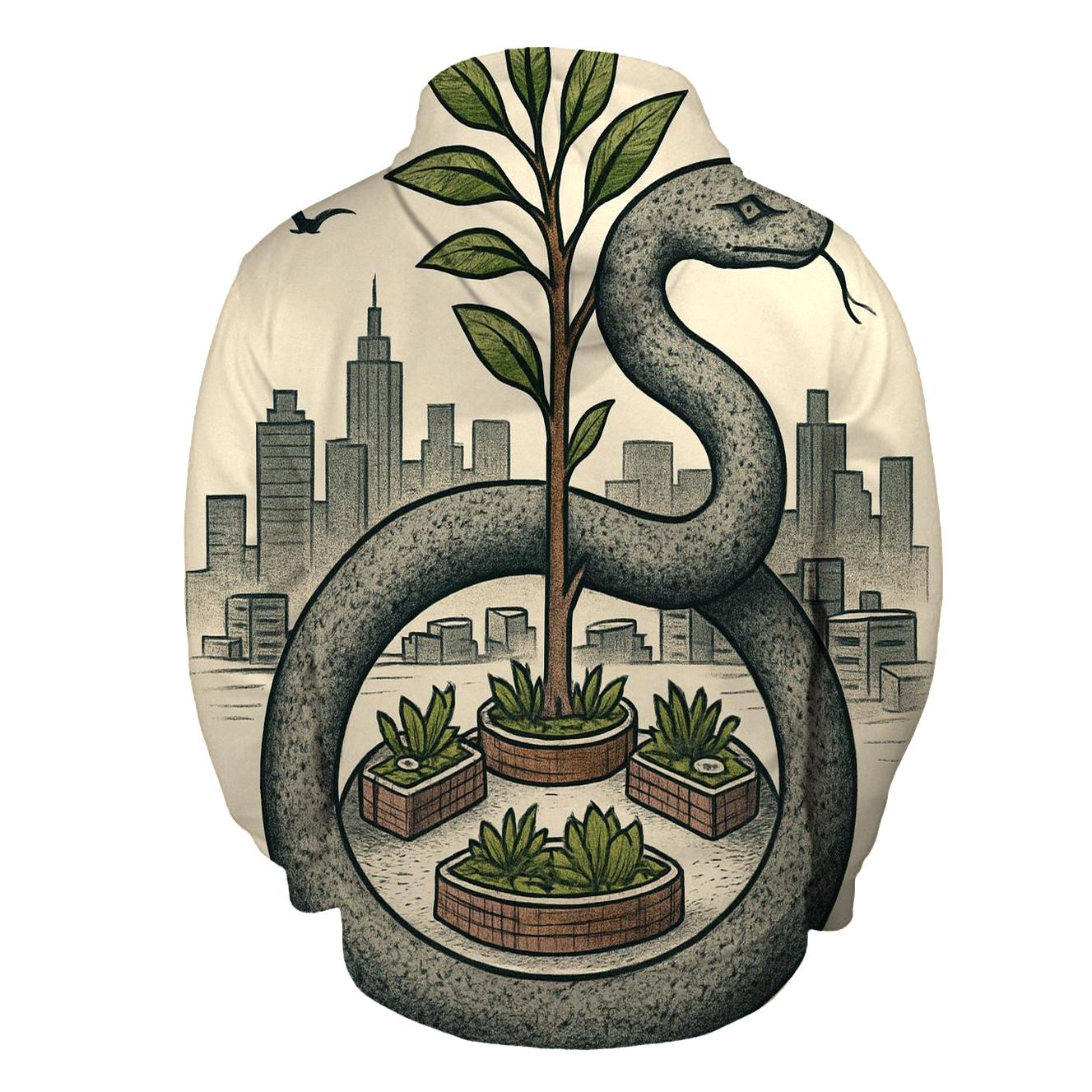 Seed City Ouroboros printed hoodies