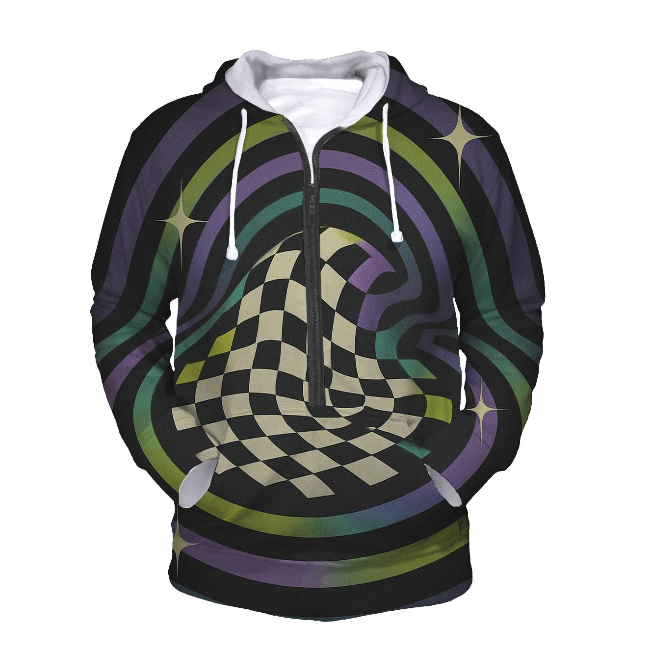 Hologram Checker Rhythm custom hoodies