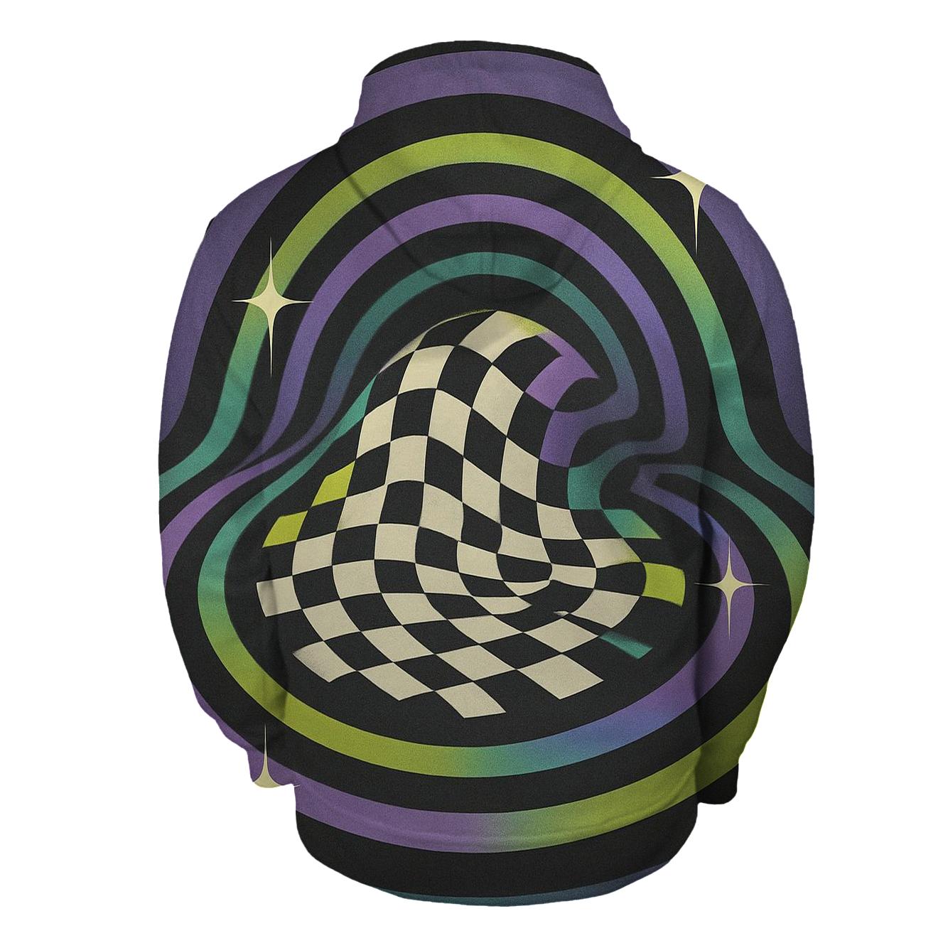 Hologram Checker Rhythm custom hoodies