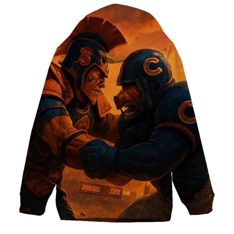 Sunset Gridiron Showdown custom hoodies