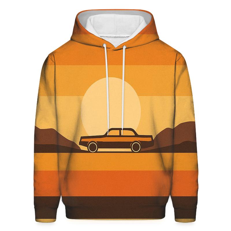 Sunset Stripe Horizon premium hoodies