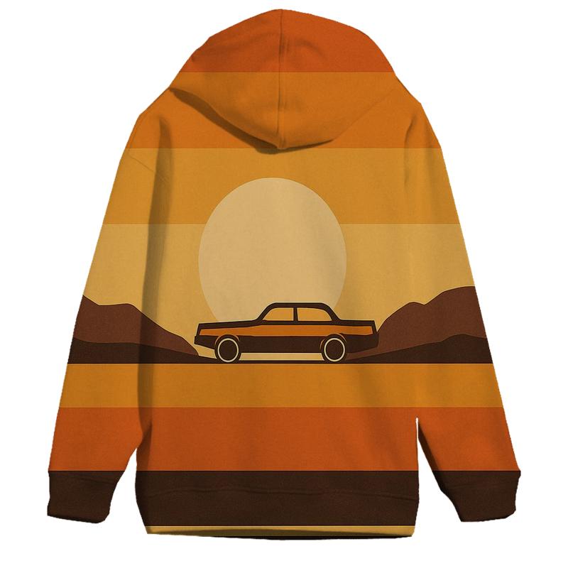 Sunset Stripe Horizon premium hoodies