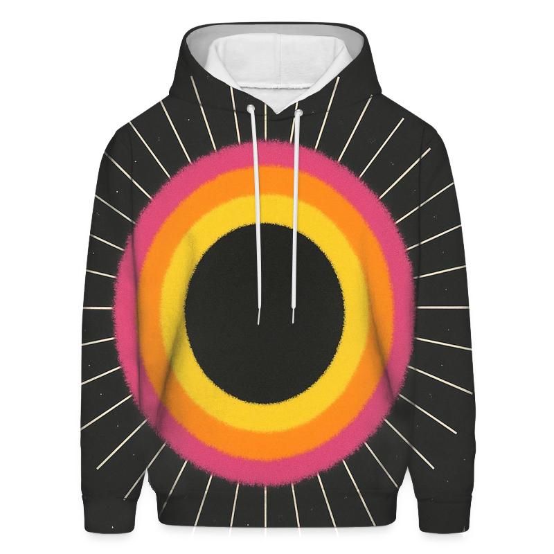 Eclipse Corona Rings zip-up hoodies