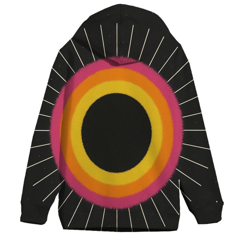 Eclipse Corona Rings zip-up hoodies