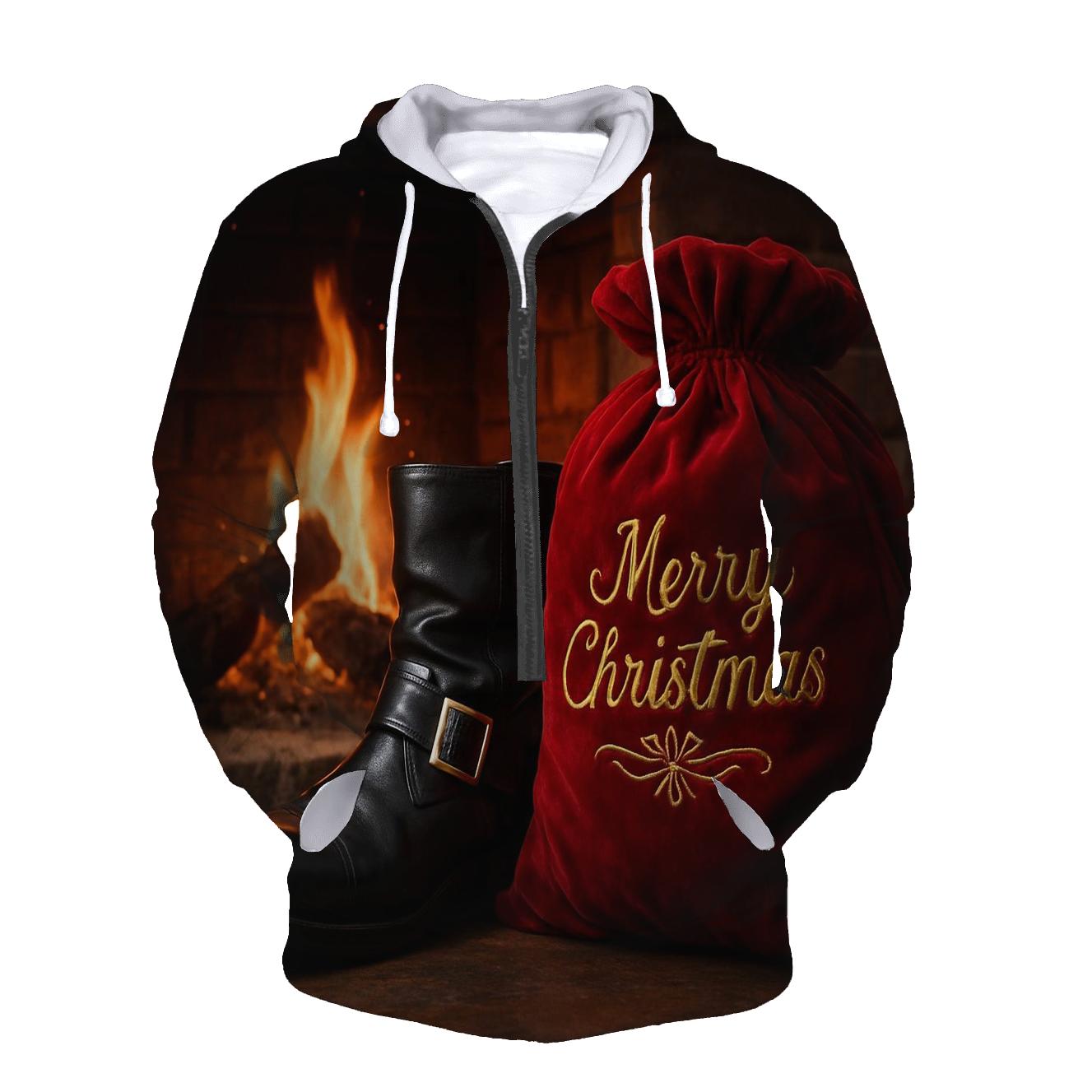 Santa Boots By Hearth zip-up hoodies