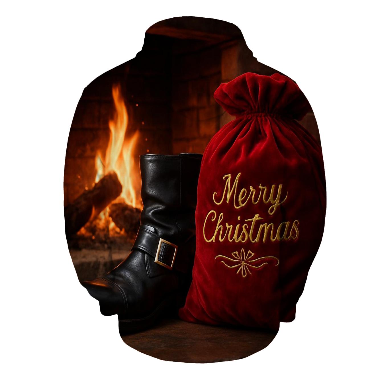 Santa Boots By Hearth zip-up hoodies