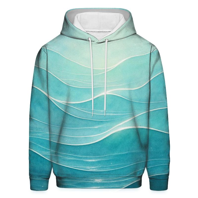 Serene Wave Of Light premium hoodies