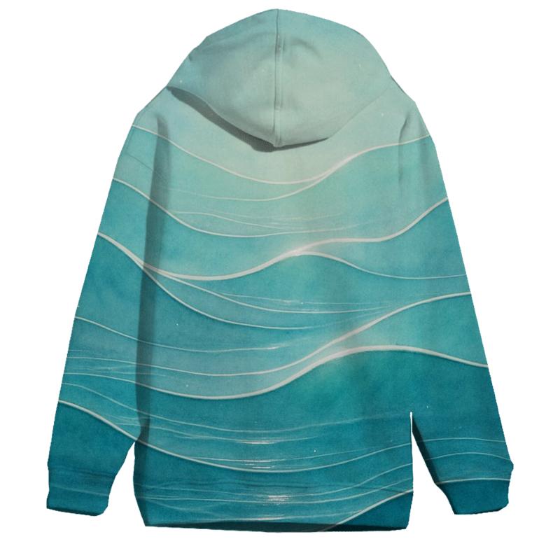 Serene Wave Of Light premium hoodies