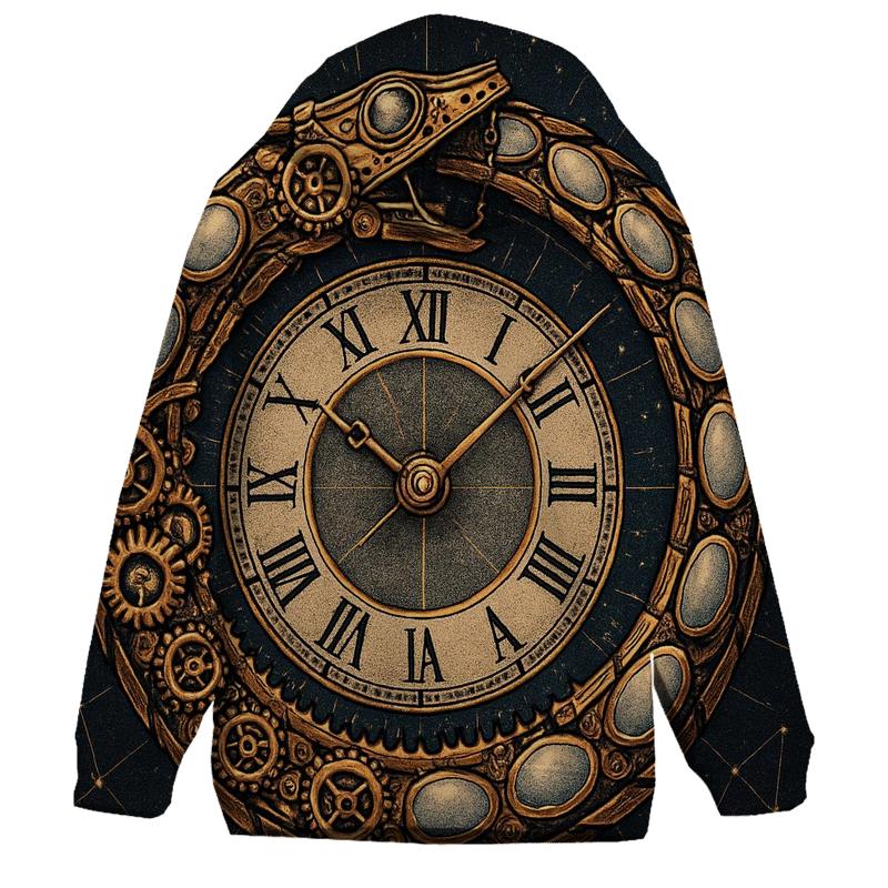 Celestial Snake Clockwork designer hoodies