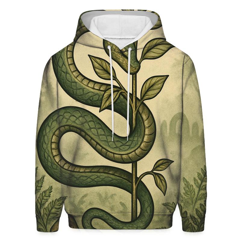 Forest Healer Ouroboros embroidered hoodies