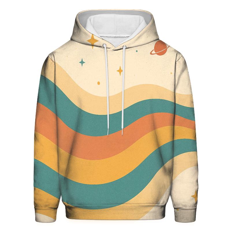 Groovy Wave Rainbow hoodie styles