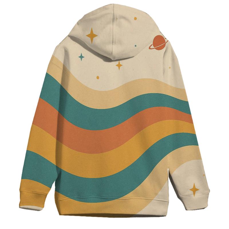 Groovy Wave Rainbow hoodie styles