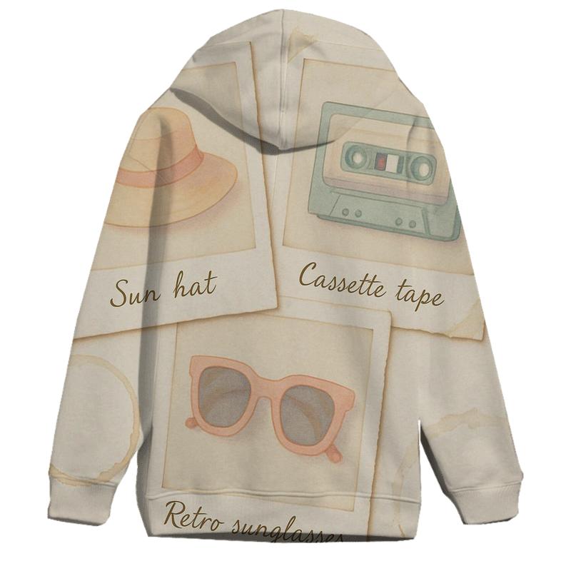 Polaroid Summer Collage heavyweight hoodies