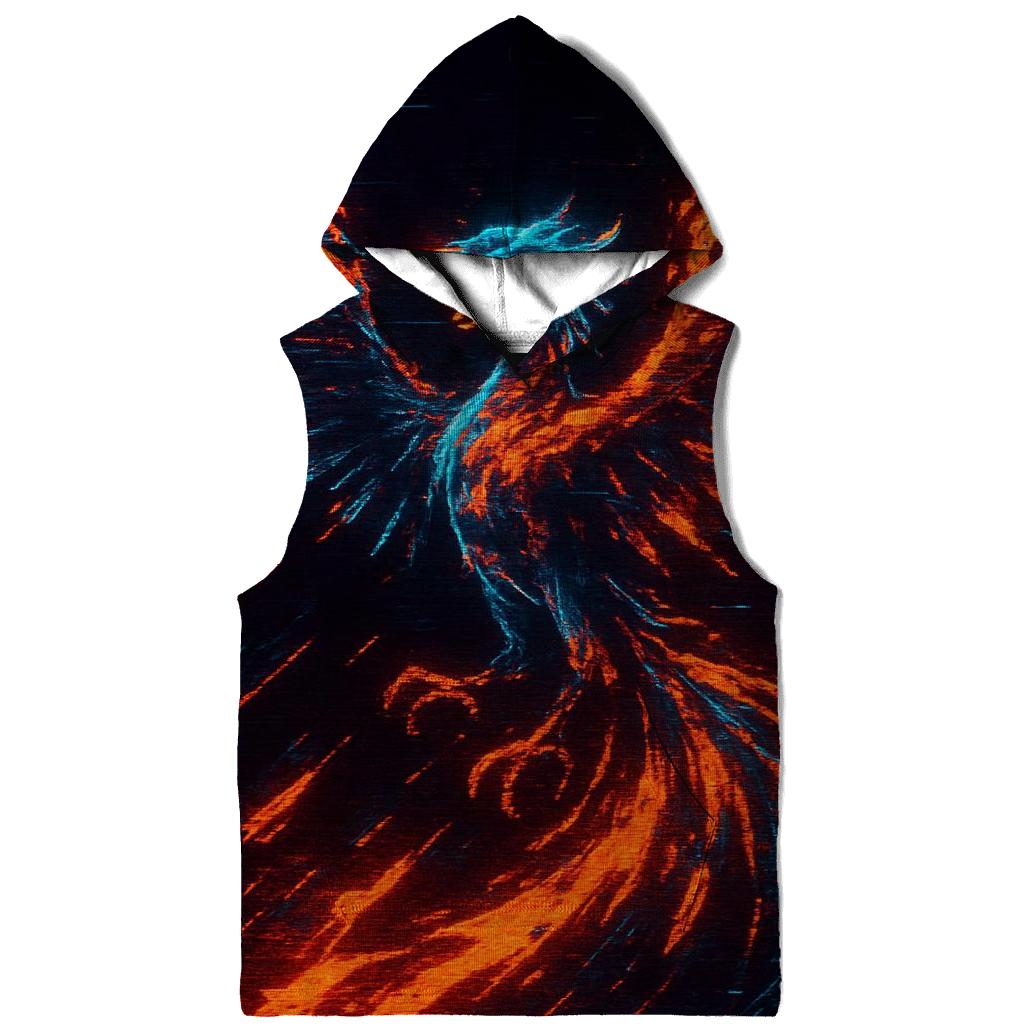 Arcade Glitch Phoenix graphic hoodies