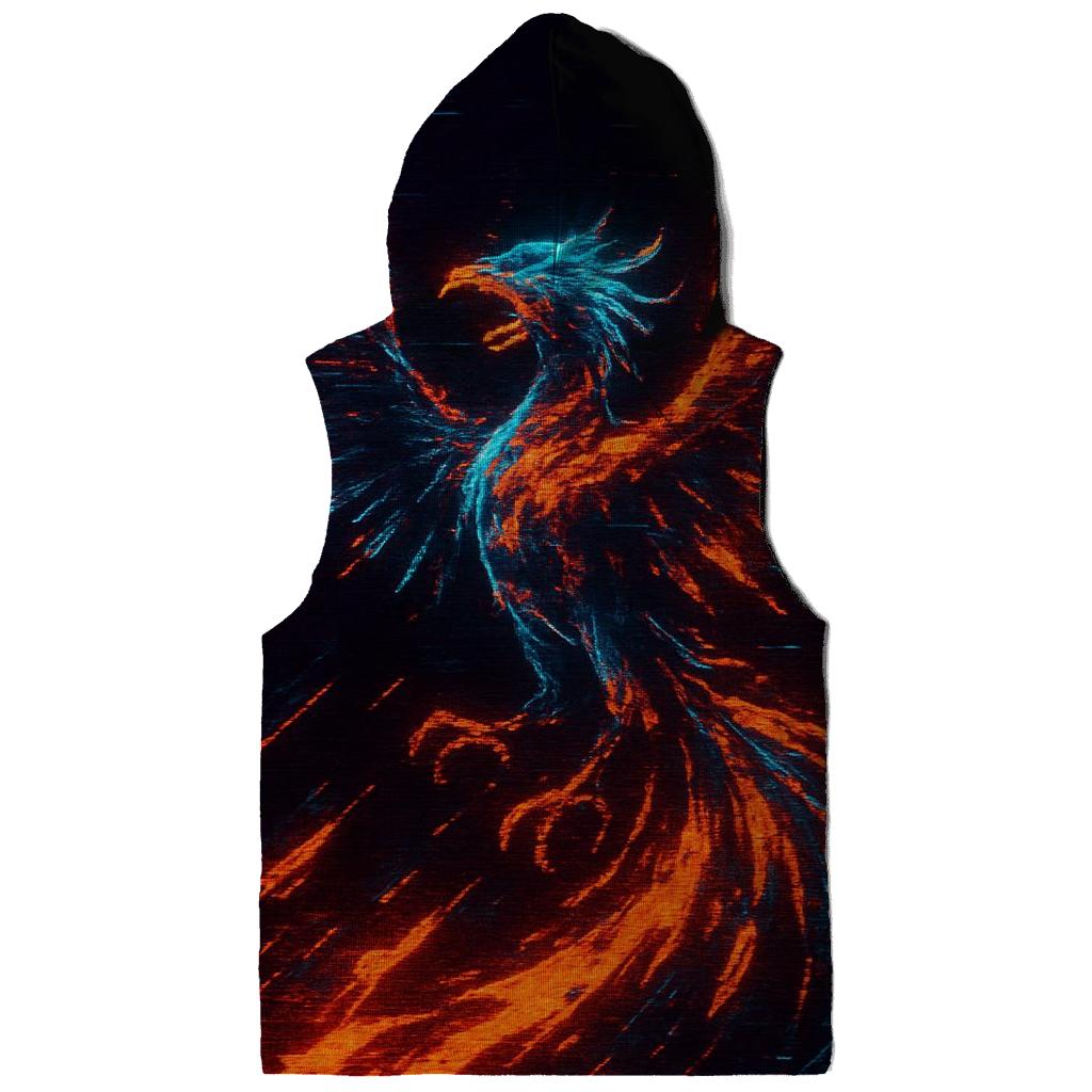 Arcade Glitch Phoenix graphic hoodies