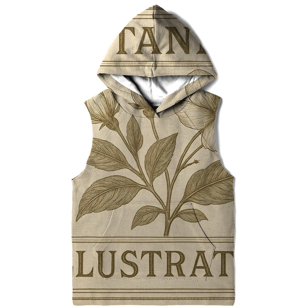 Vintage Botanical Label premium hoodies