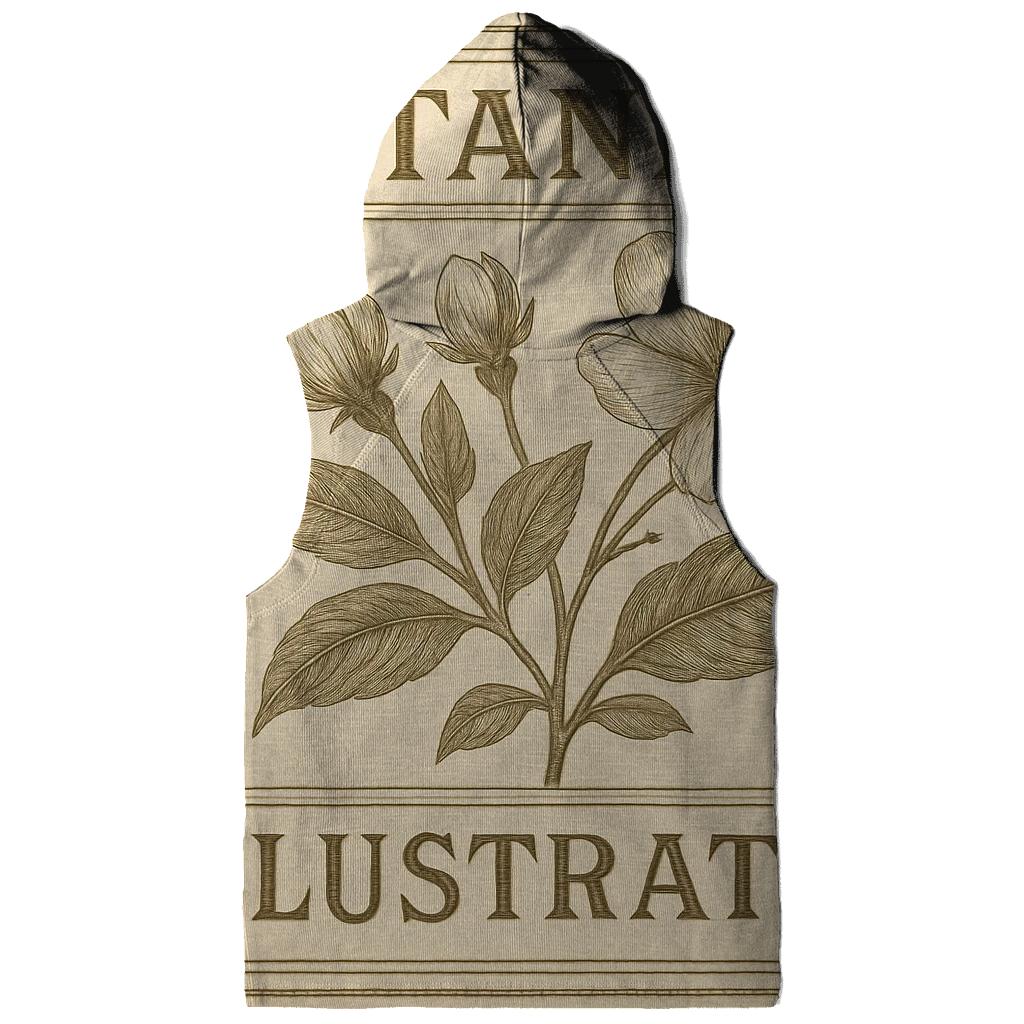 Vintage Botanical Label premium hoodies