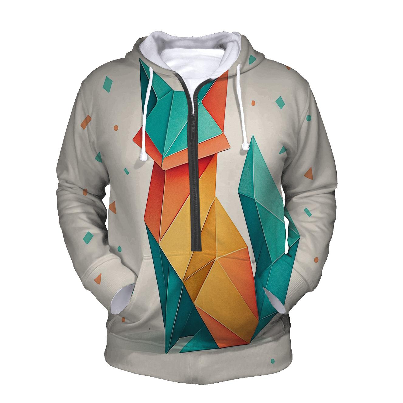 Chromatic Origami Fox hoodie styles