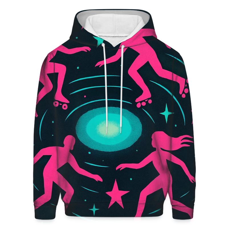 Cosmic Roller Rink zip-up hoodies
