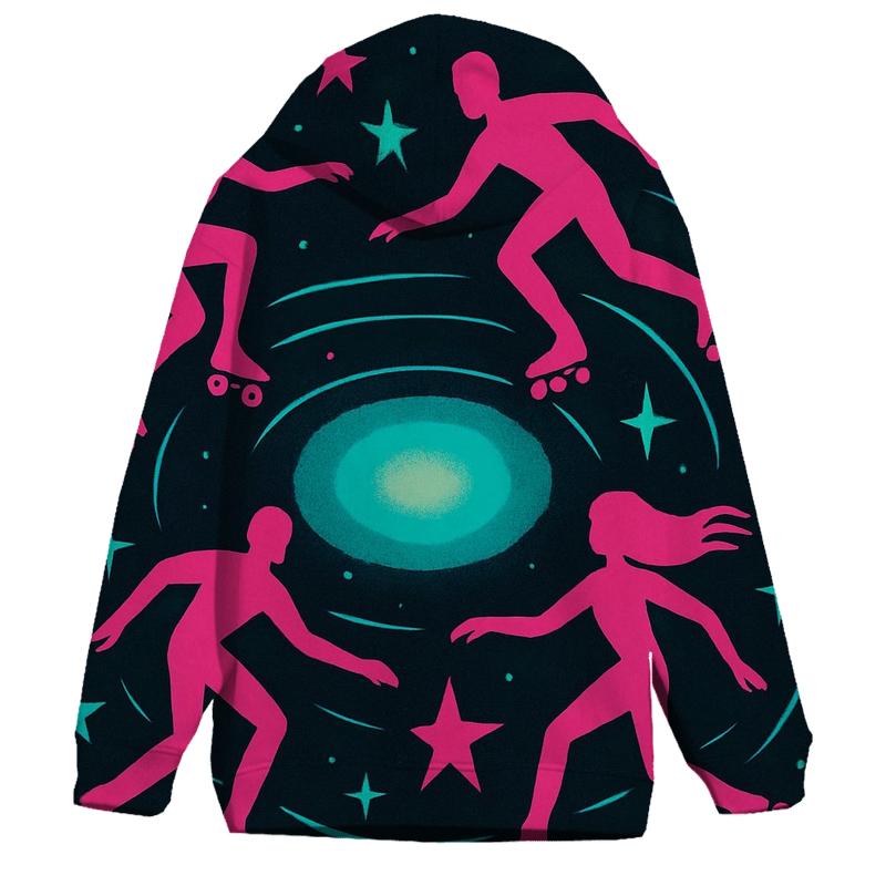 Cosmic Roller Rink zip-up hoodies