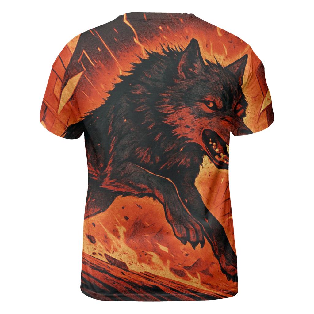 Glassfire Lone Runner creative print fashion shirts