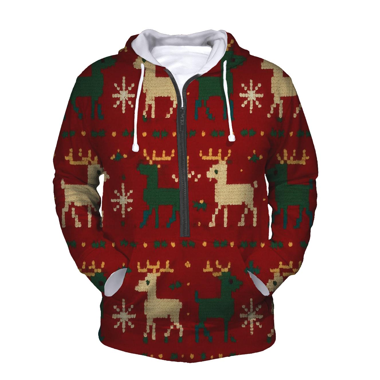 Jolly Reindeer Chain Design graphic hoodies