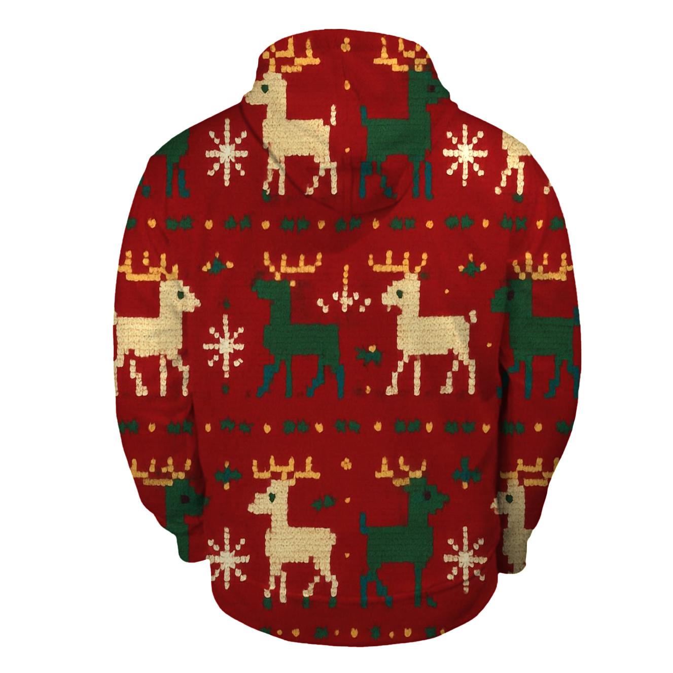 Jolly Reindeer Chain Design graphic hoodies