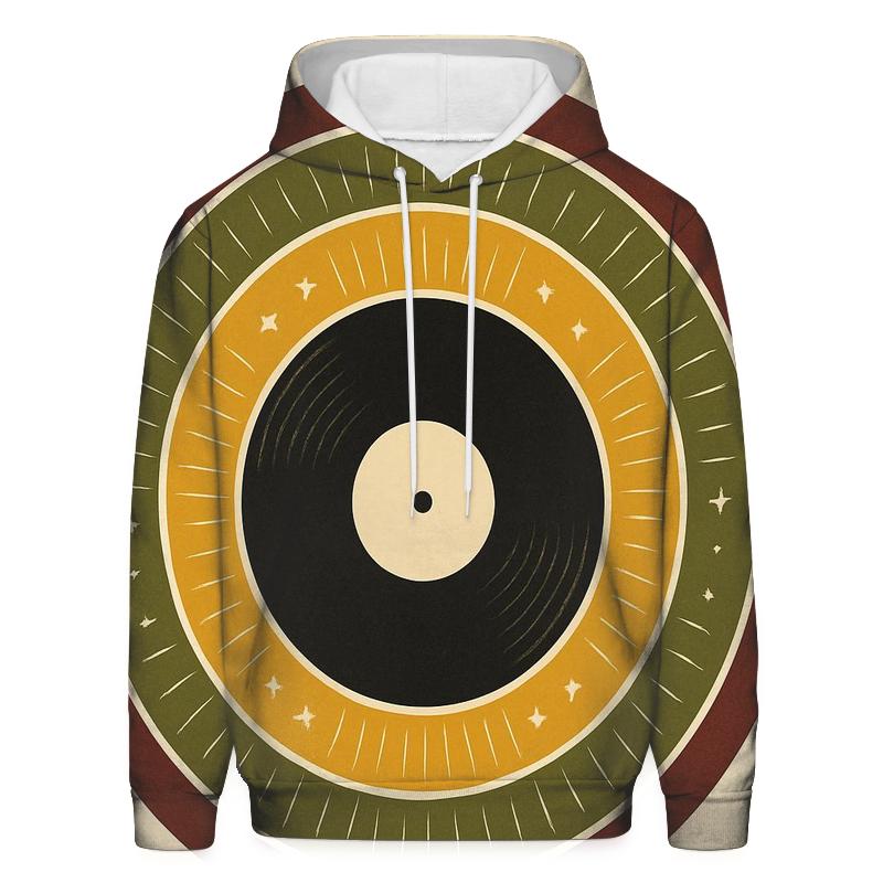 Sunburst Vinyl Label hoodie styles