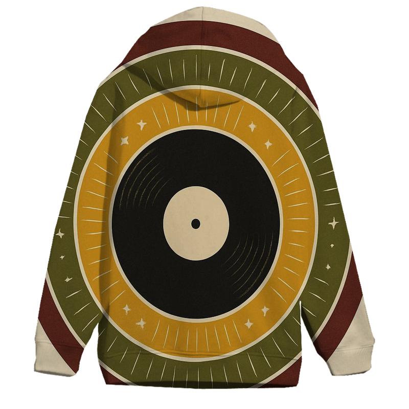 Sunburst Vinyl Label hoodie styles