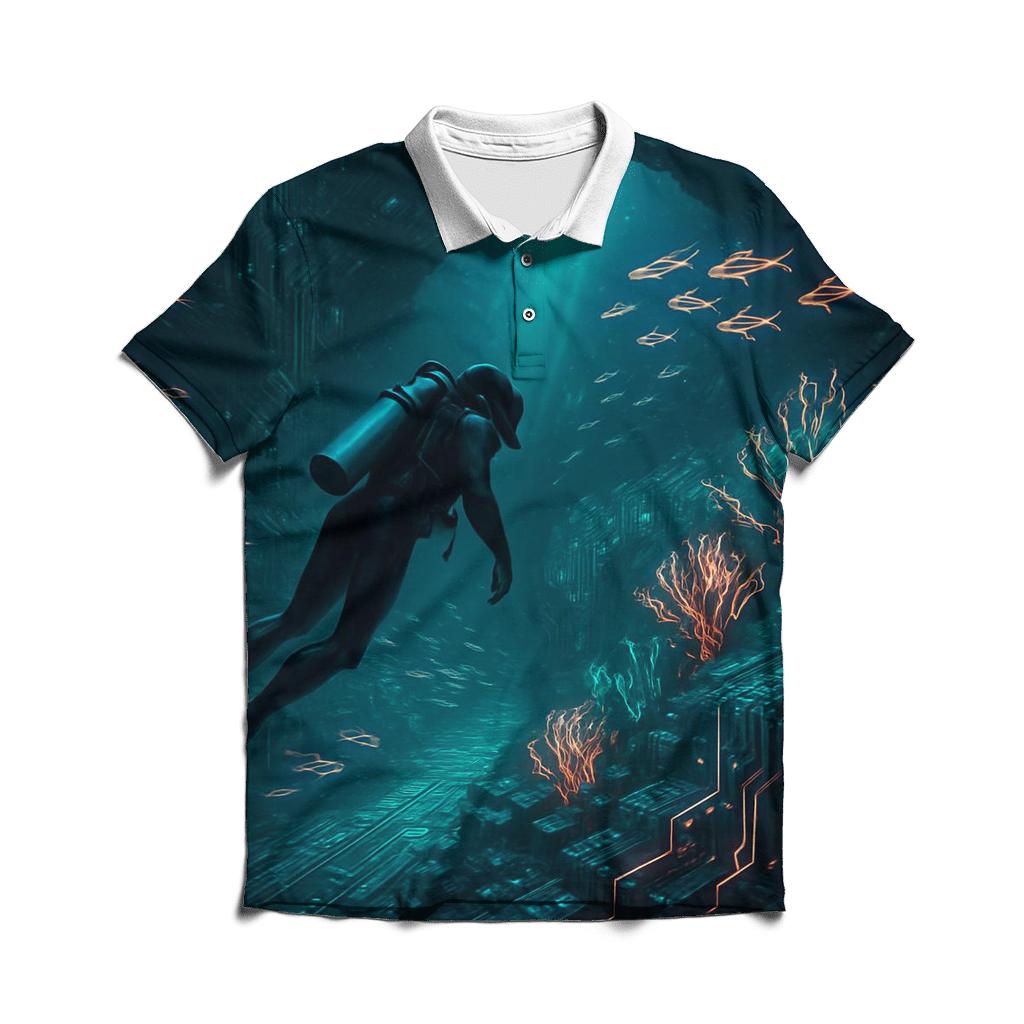 Circuit Reef Diver personalized polo shirts