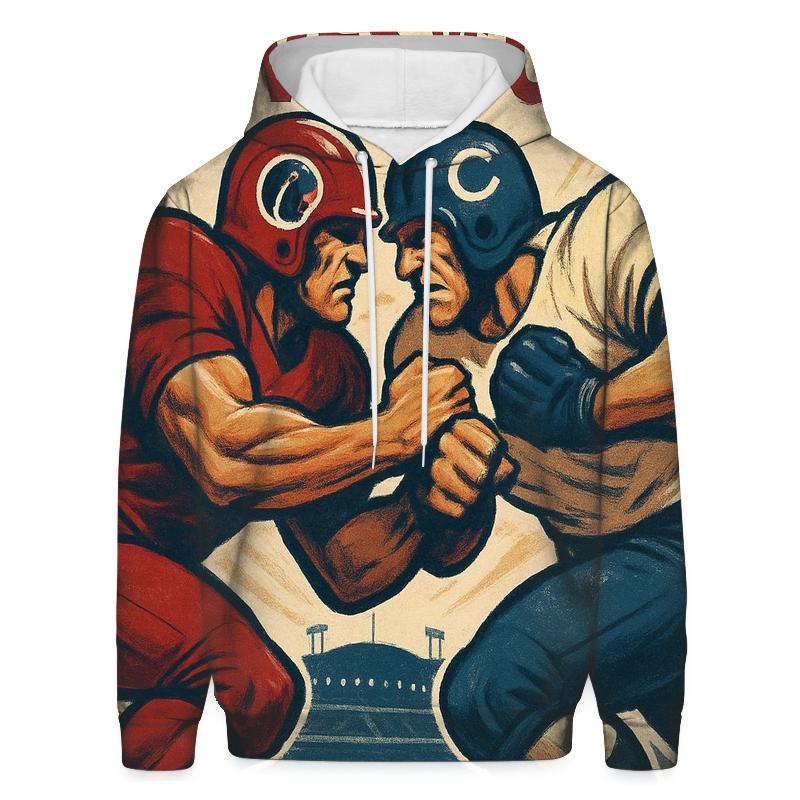 Vintage Poster Face Off graphic hoodies