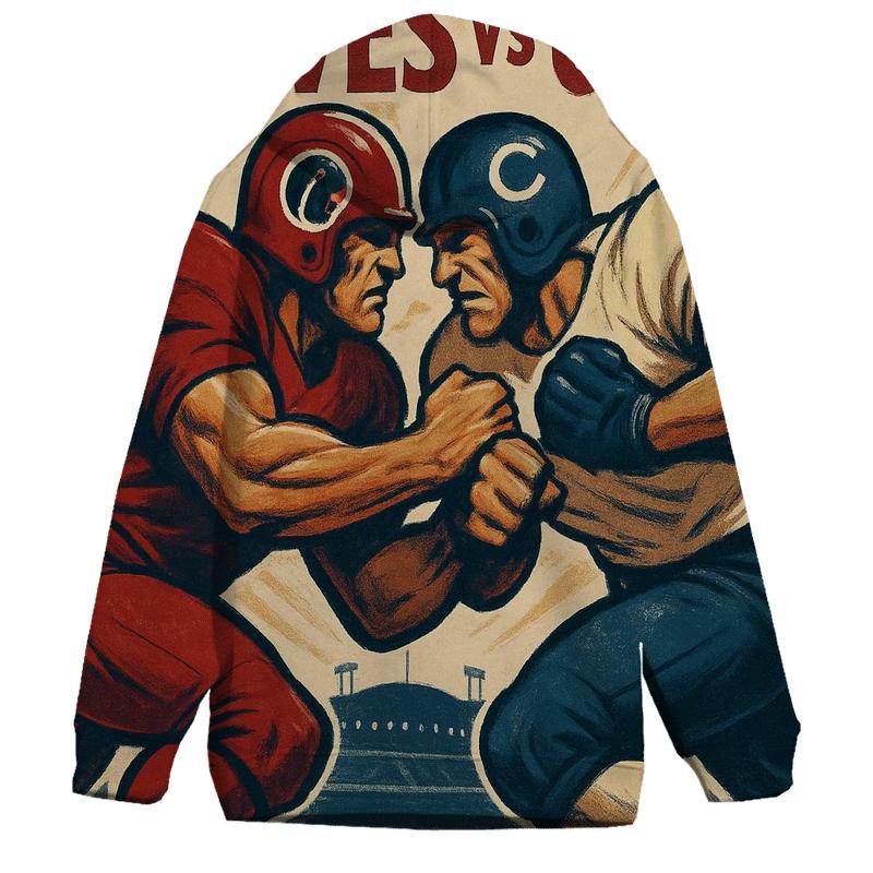 Vintage Poster Face Off graphic hoodies