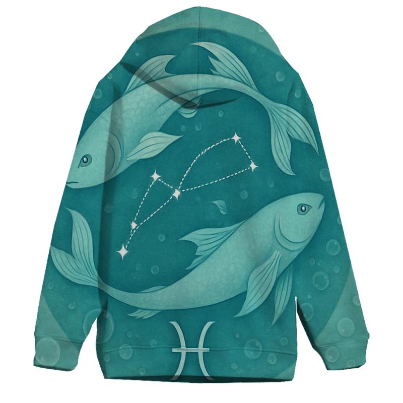 Pisces Cosmic Dual Fish Dream custom hoodies