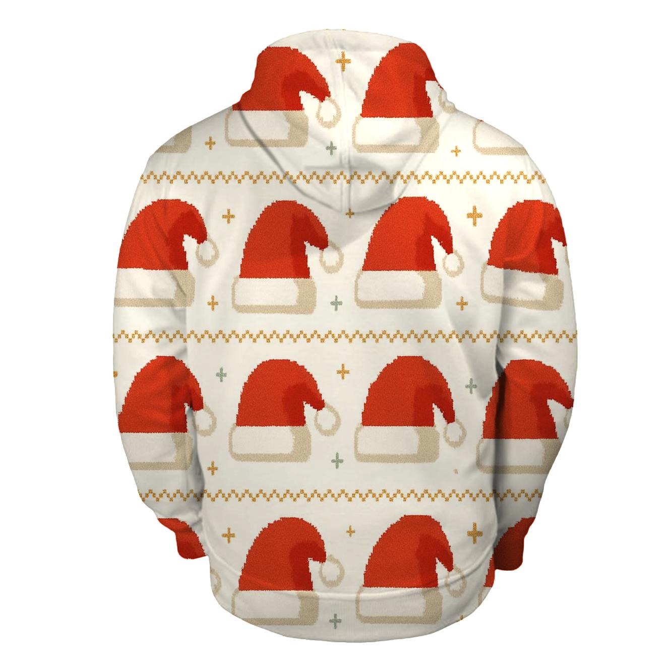 Santa Hat Scatter Bands Design hoodies fashion