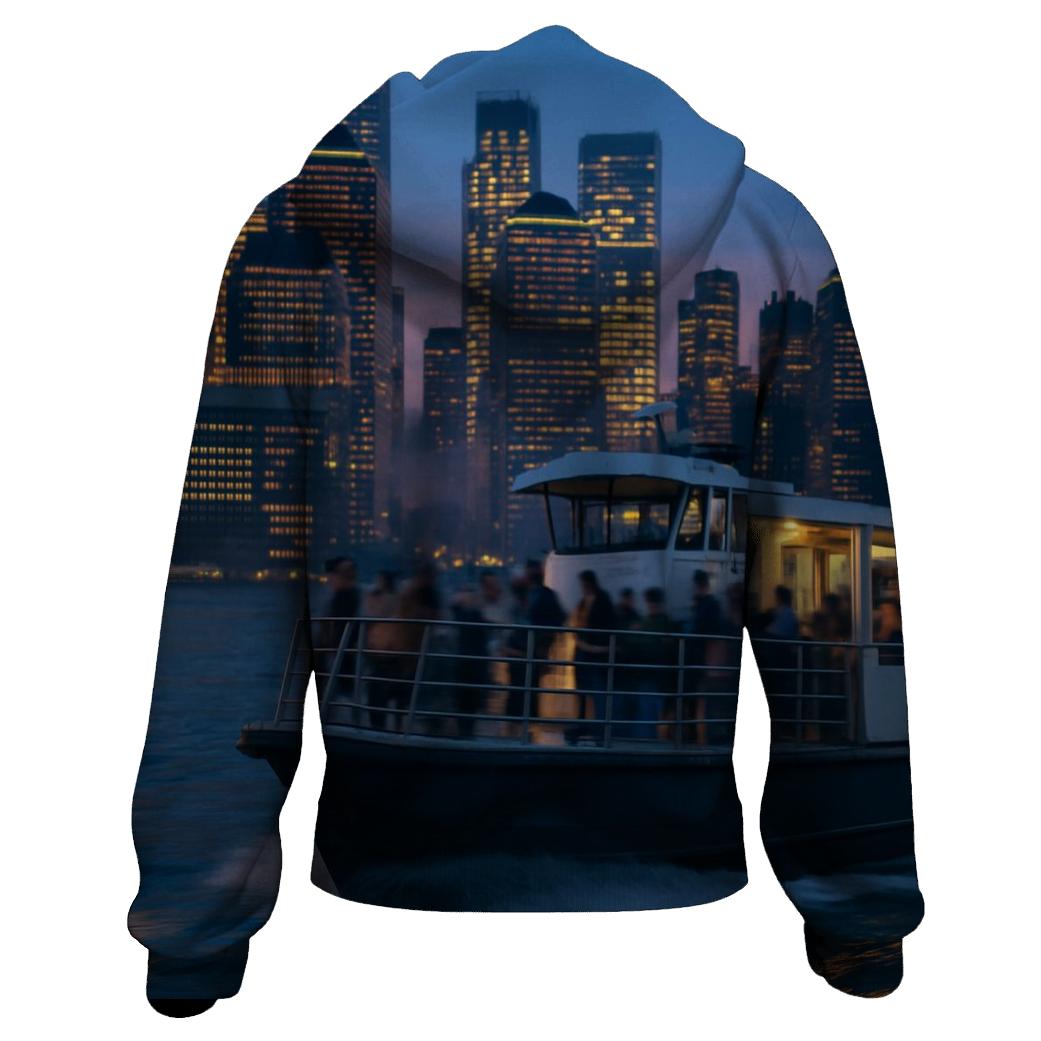 Hudson Twilight Ferry Reflection premium hoodies