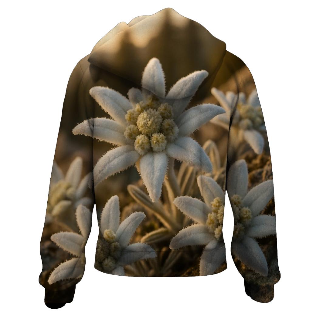Alpine Edelweiss Study printed hoodies