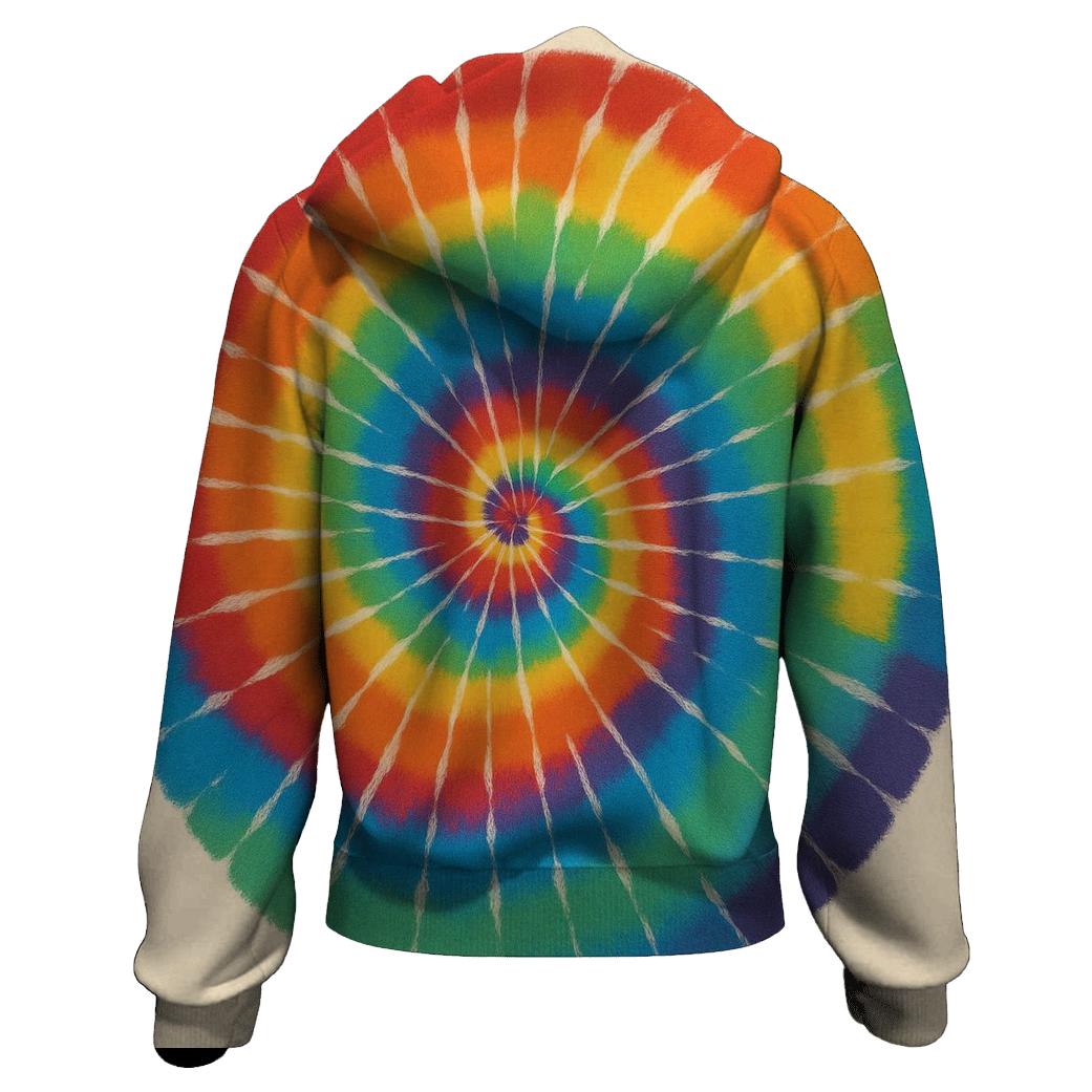 Spiral Rainbow Whirlpool embroidered hoodies