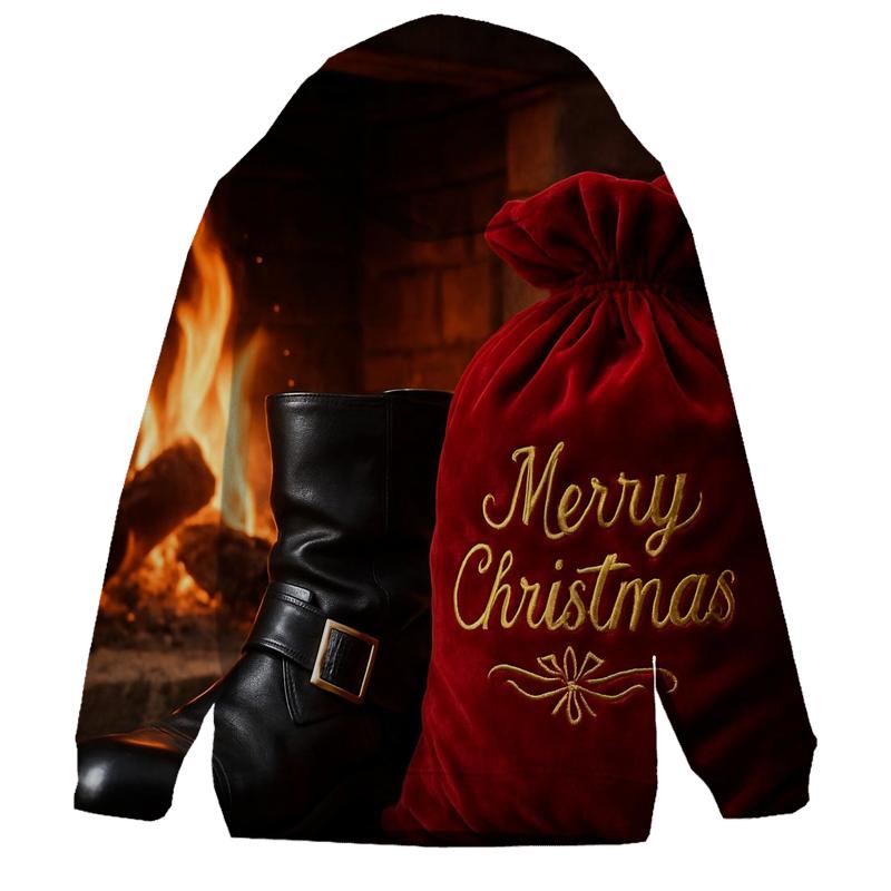 Santa Boots By Hearth graphic hoodies