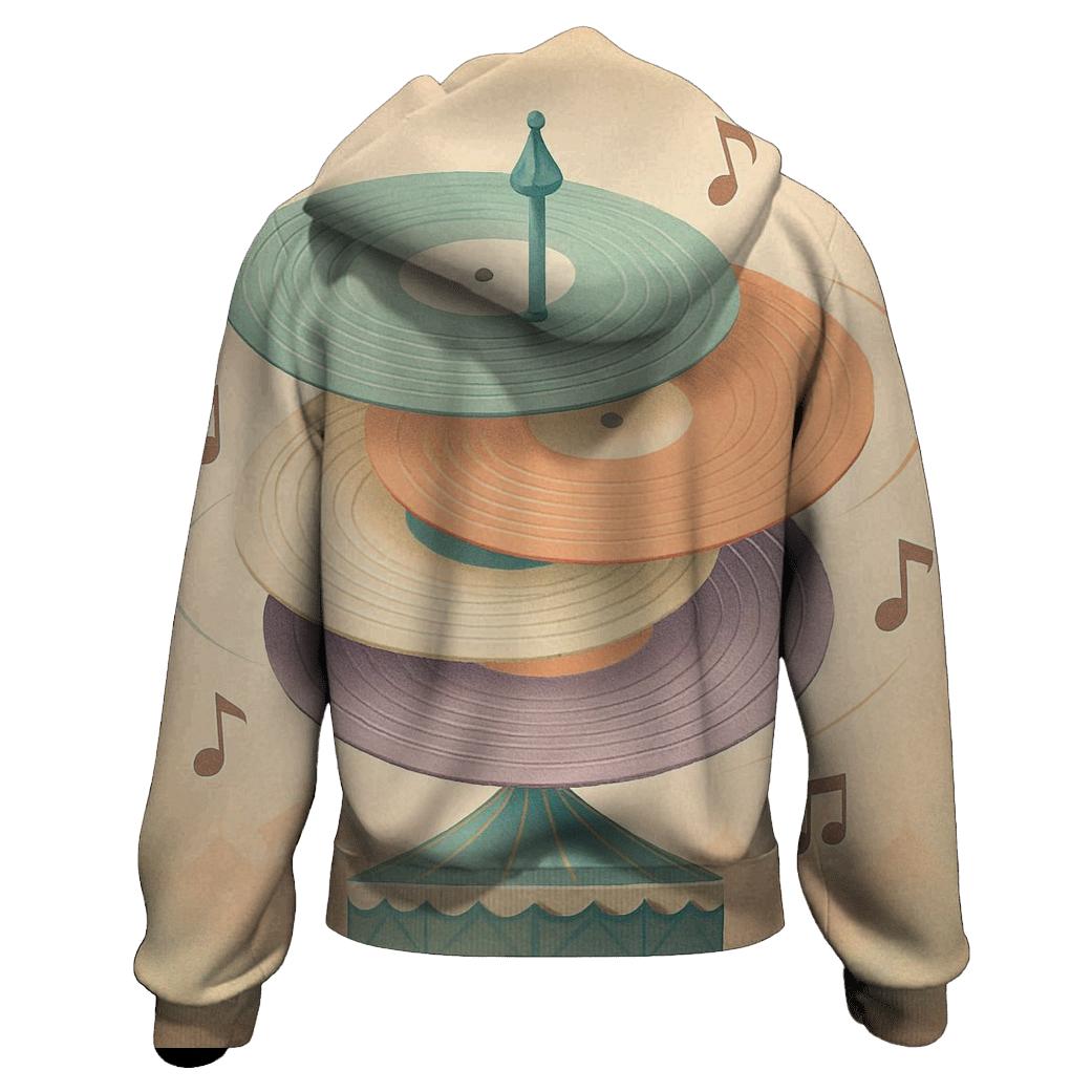 Vinyl Spiral Carousel designer hoodies