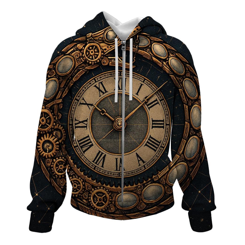 Celestial Snake Clockwork graphic hoodies