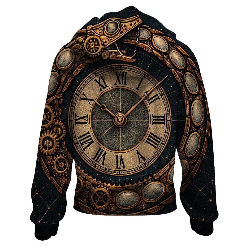 Celestial Snake Clockwork graphic hoodies