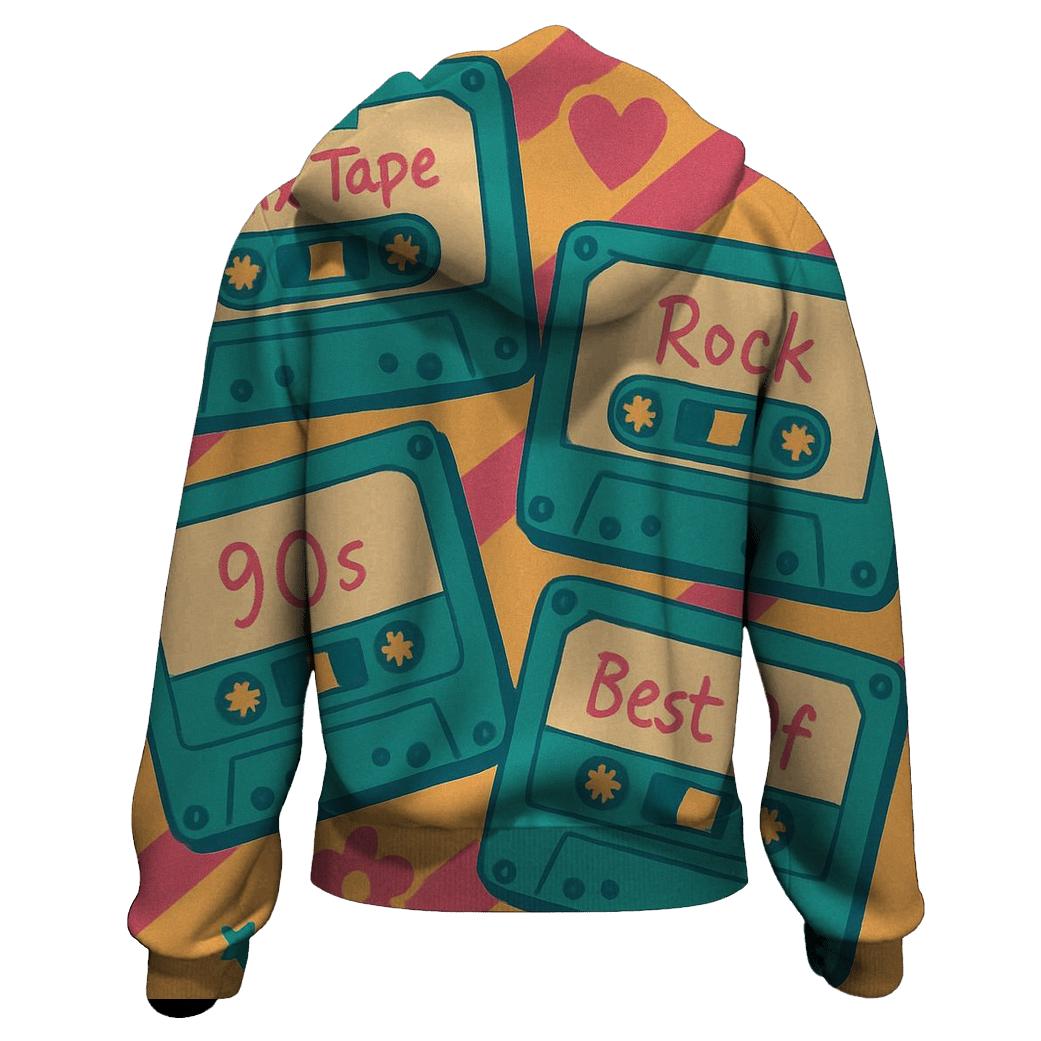 Cassette Collage custom hoodies