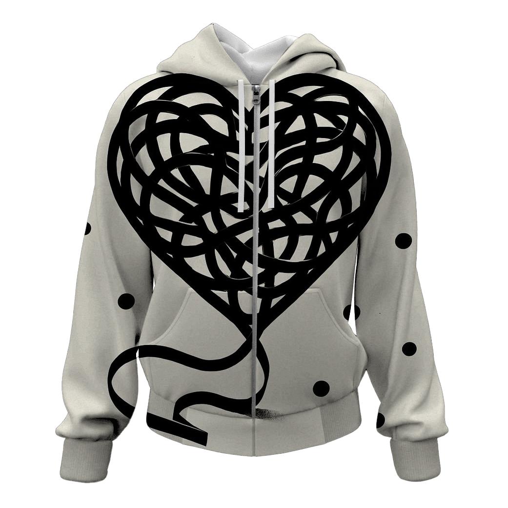 Cassette Tape Tangle printed hoodies