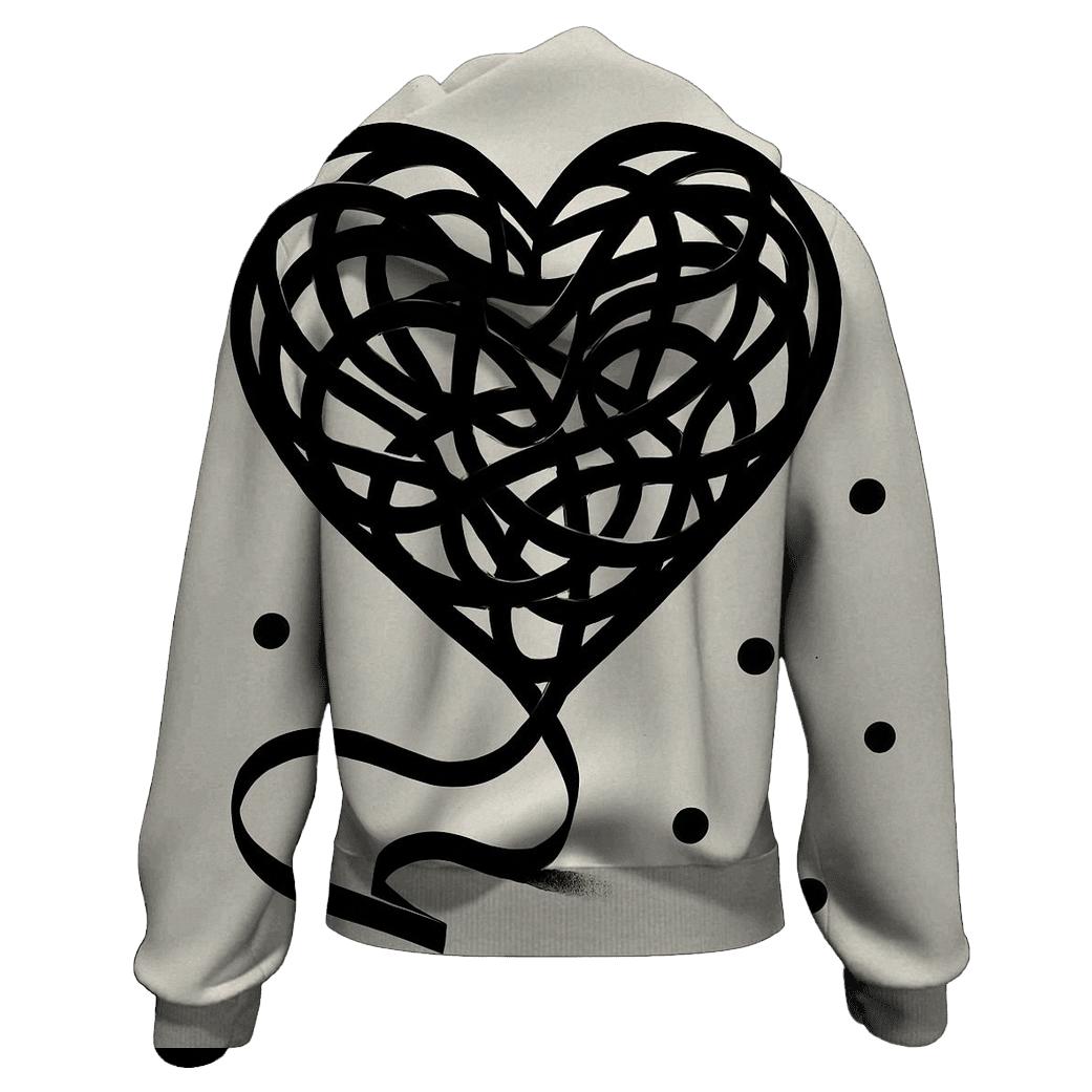 Cassette Tape Tangle printed hoodies