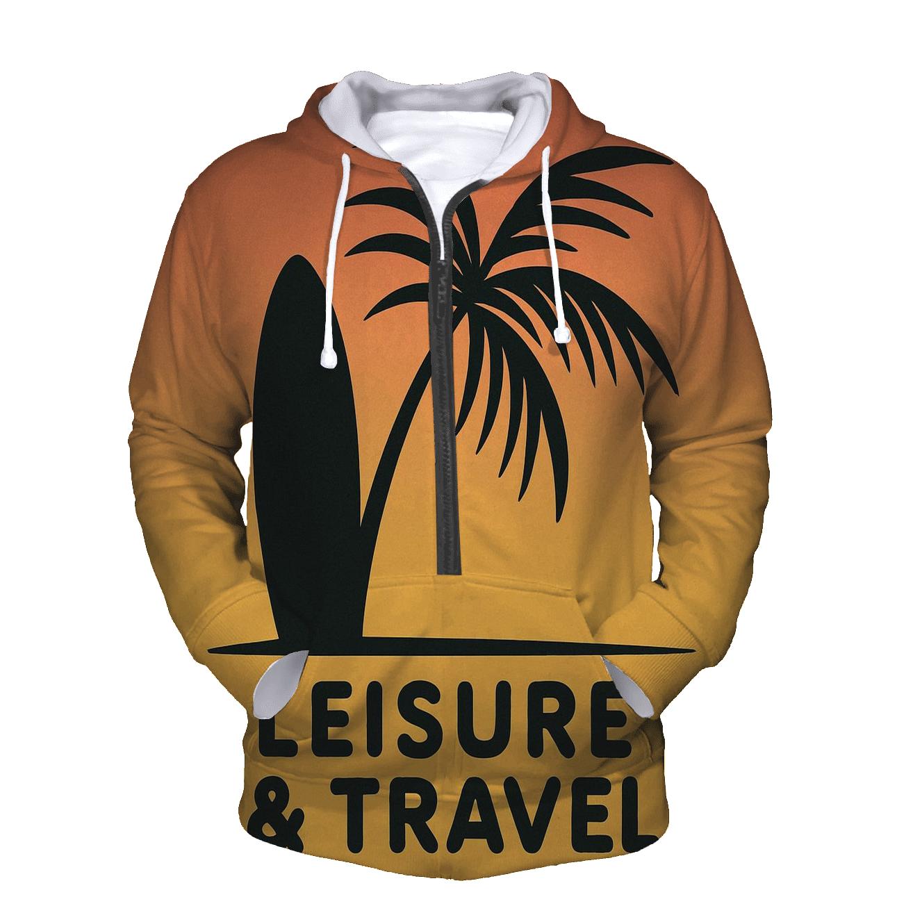 Tropical Minimal Surf zip-up hoodies